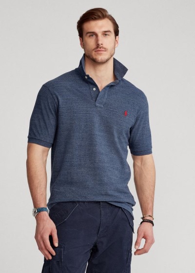 Camisa Polo Polo Ralph Lauren Hombre Azul Rey Azules - Classic Fit Mesh - VYEXW4079